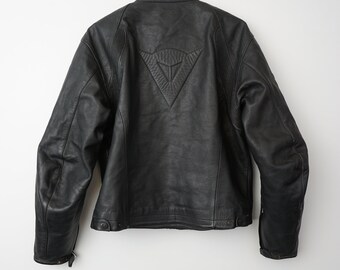 Vintage Heavy Black Leather Dainese Biker Jacket Size M - Etsy Vintage Heavy Black Leather Dainese Biker Jacket Size M - Etsy