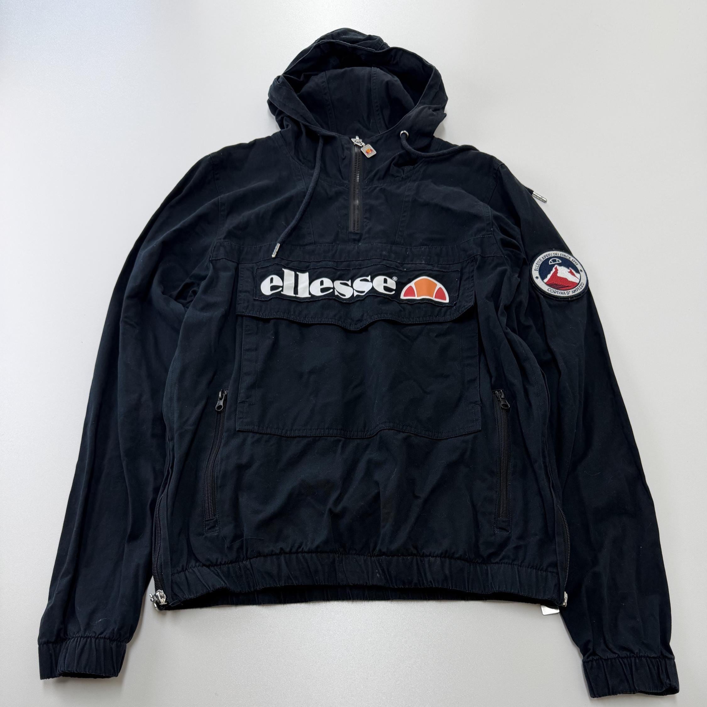 Vintage Ellesse Hoodie Size XS, Retro 90s Sportswear Sweatshirt, Italian Sportswear Streetwear,