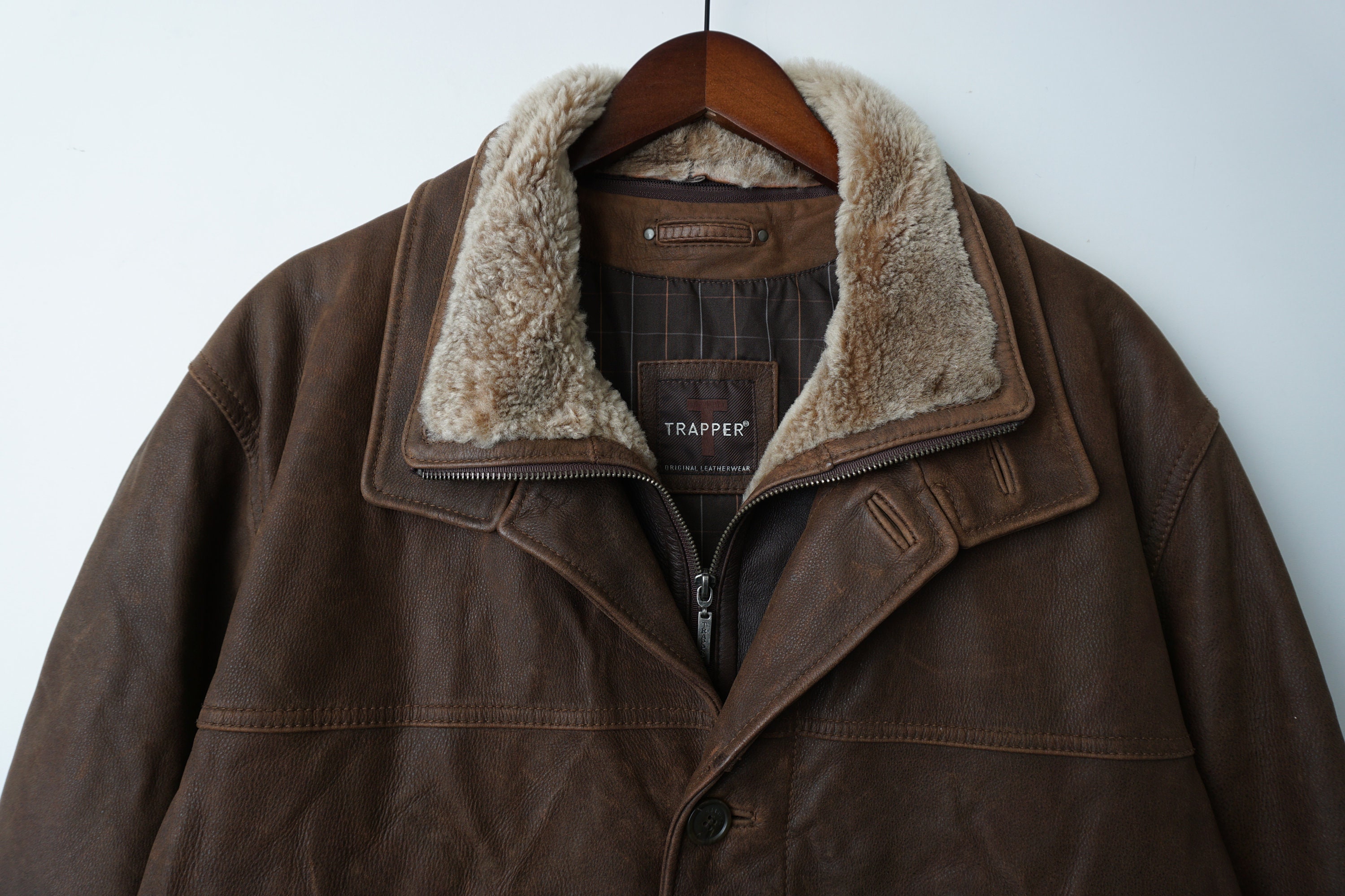 Shearling trapper best sale jacket