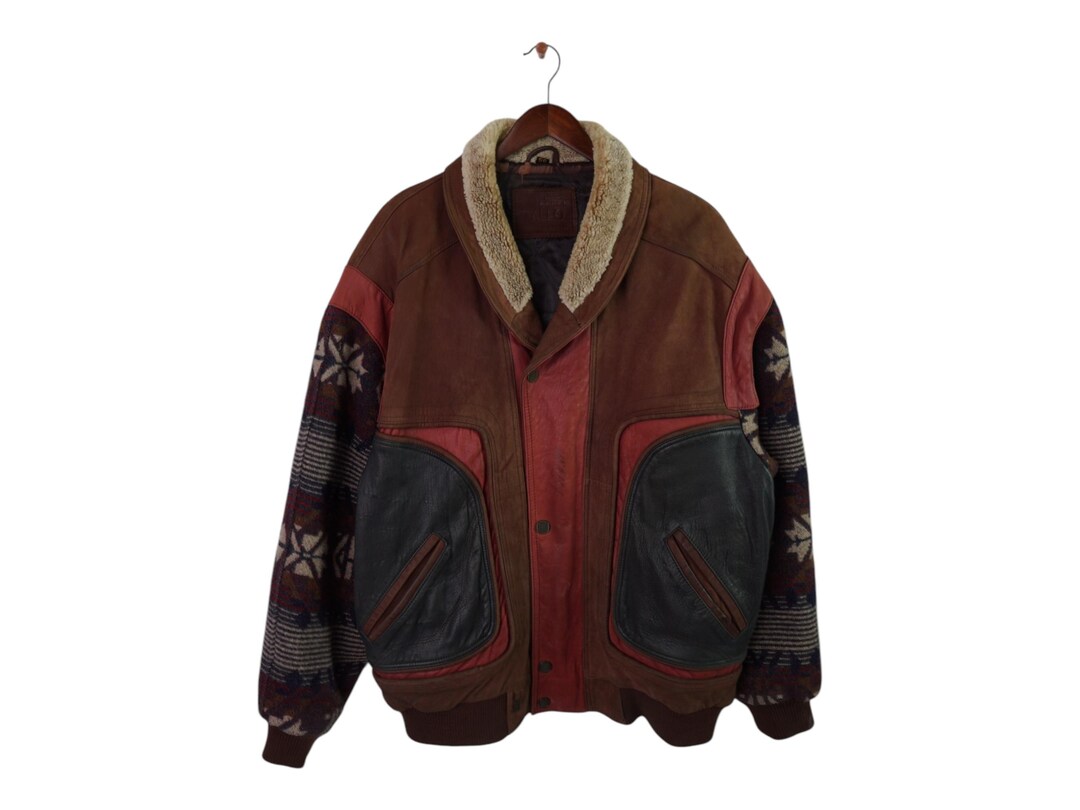 Rare Vintage Leather Jacket Size XL-XXL - Etsy