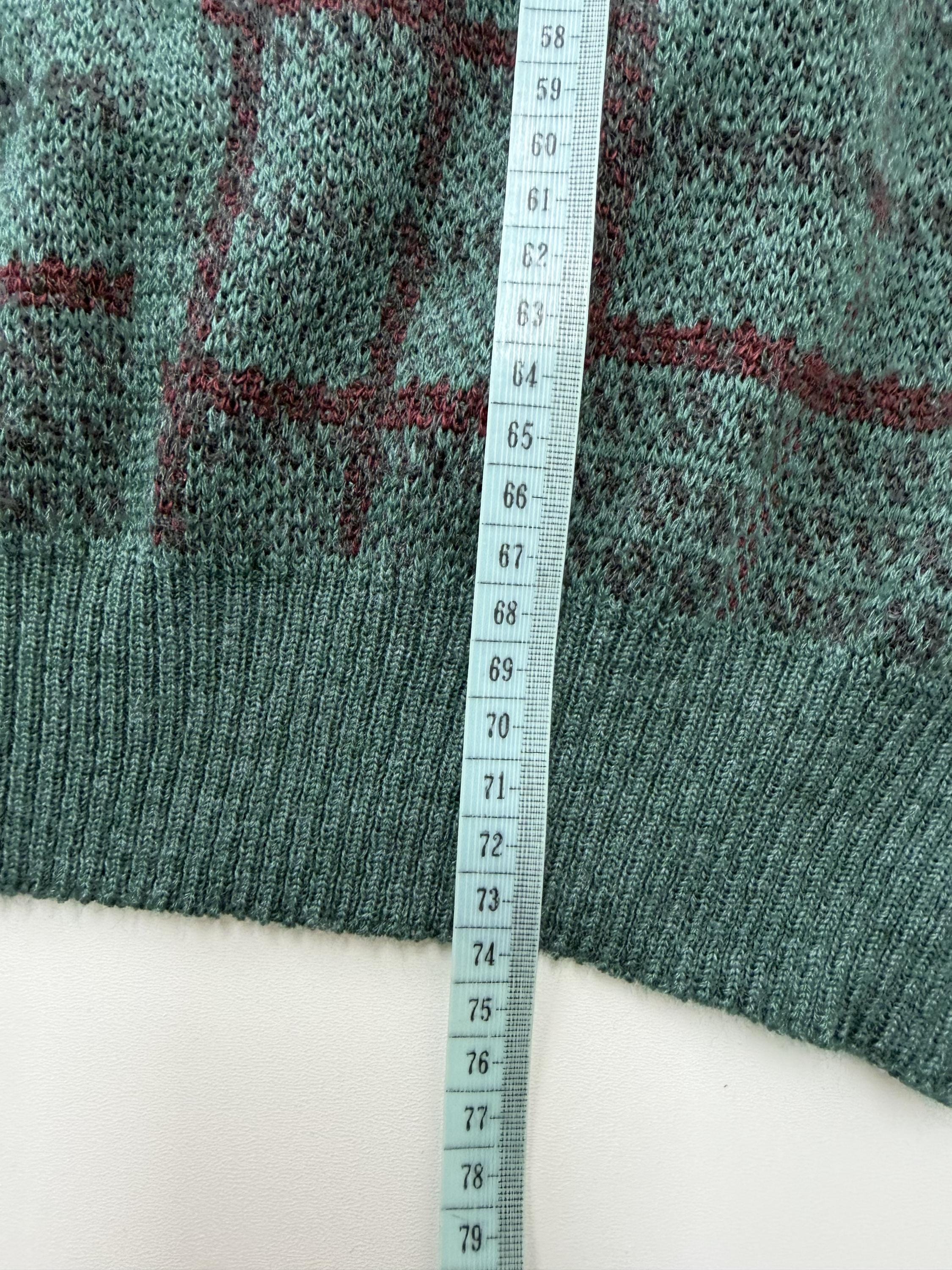 Vintage Knit Vest Grey Sleeveless Sweater Retro 90s Preppy Grandpa Style Pullover Size L image 8