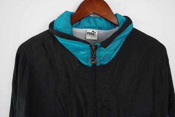 PUMA ウィンドブレーカー ジャンパー　ヴィンテージ　ネイビー　レア Vintage Puma Windbreaker Shell Jacket Size XL - Etsy