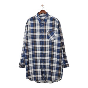 Vintage Quattro Amici Check Langarmhemd Größe XXL