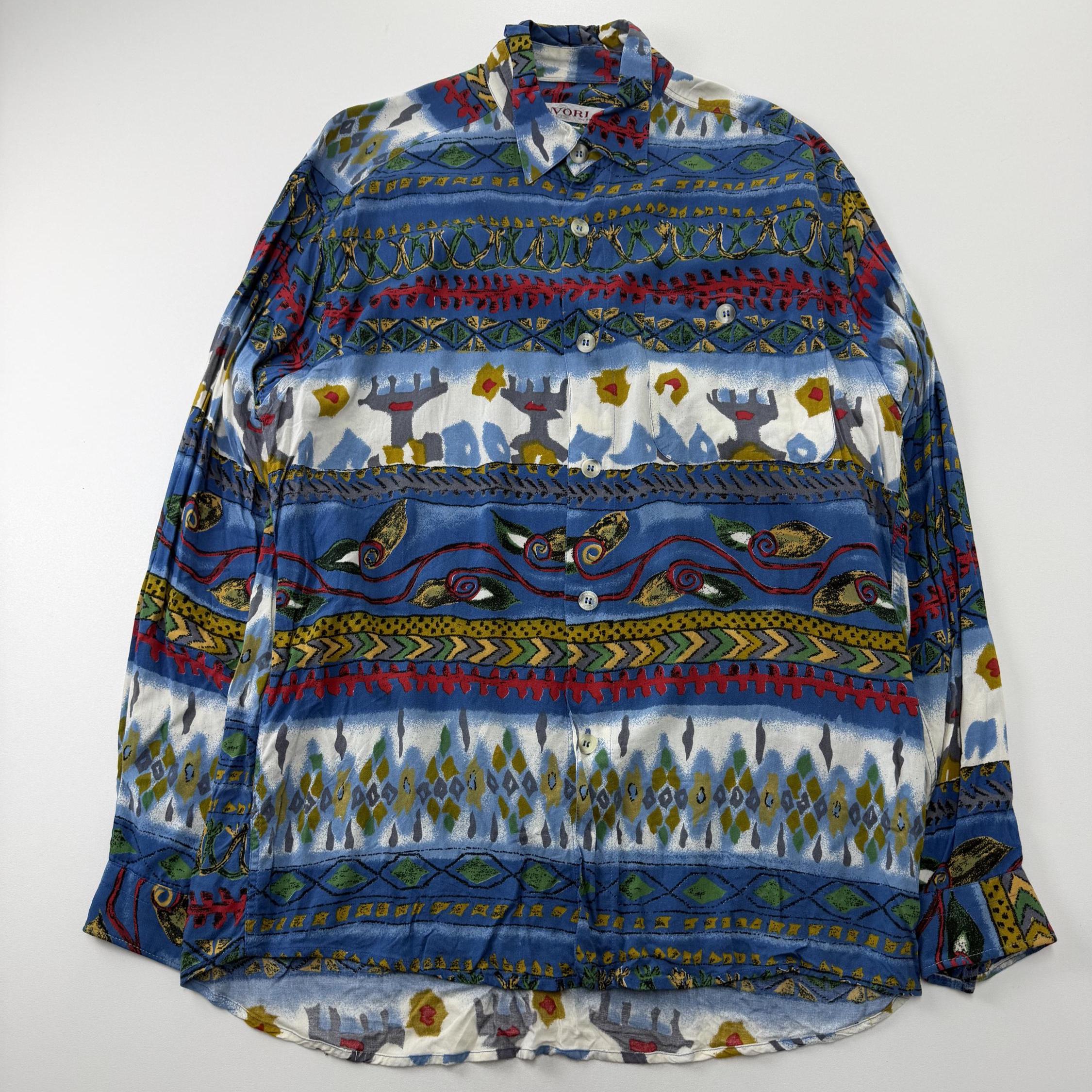 Vintage Shirt Size L, Retro Button-Up Shirt, Classic Vintage Menswear, 90s Casual Fashion, Timeless