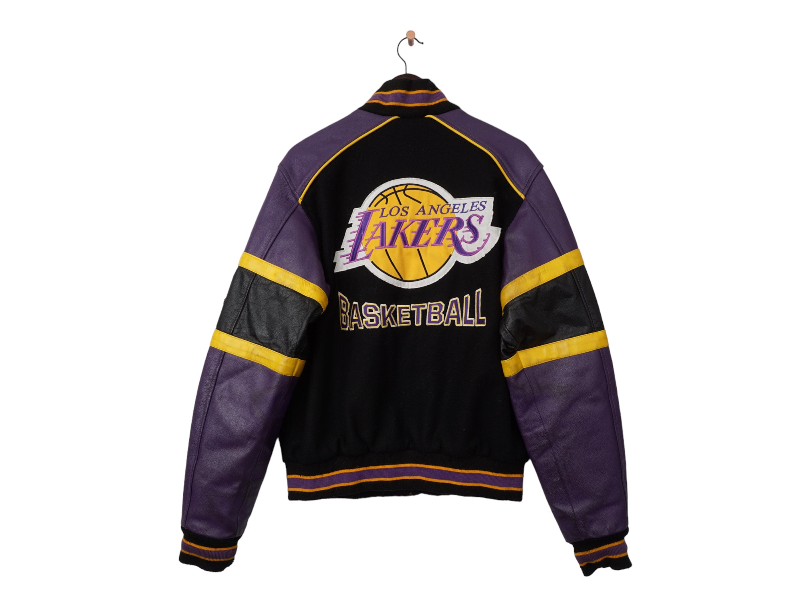 Rare Vintage Los Angeles Lakers Basketball Varsity Leather Rare Vintage Los Angeles Lakers Basketball Varsity Leather