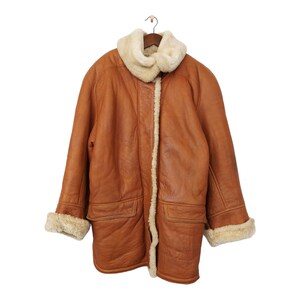 Vintage Shearling Sheepskin Jacket Size M