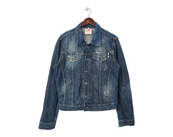 80s〜 CLOSED CFM design denim jacket Vintage 80s Stonewashed Denim