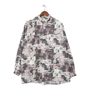Vintage Moro Crazy Pattern Long Sleeve Shirt Size XL