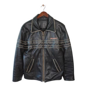Rare Vintage Leather Biker Jacket Size M