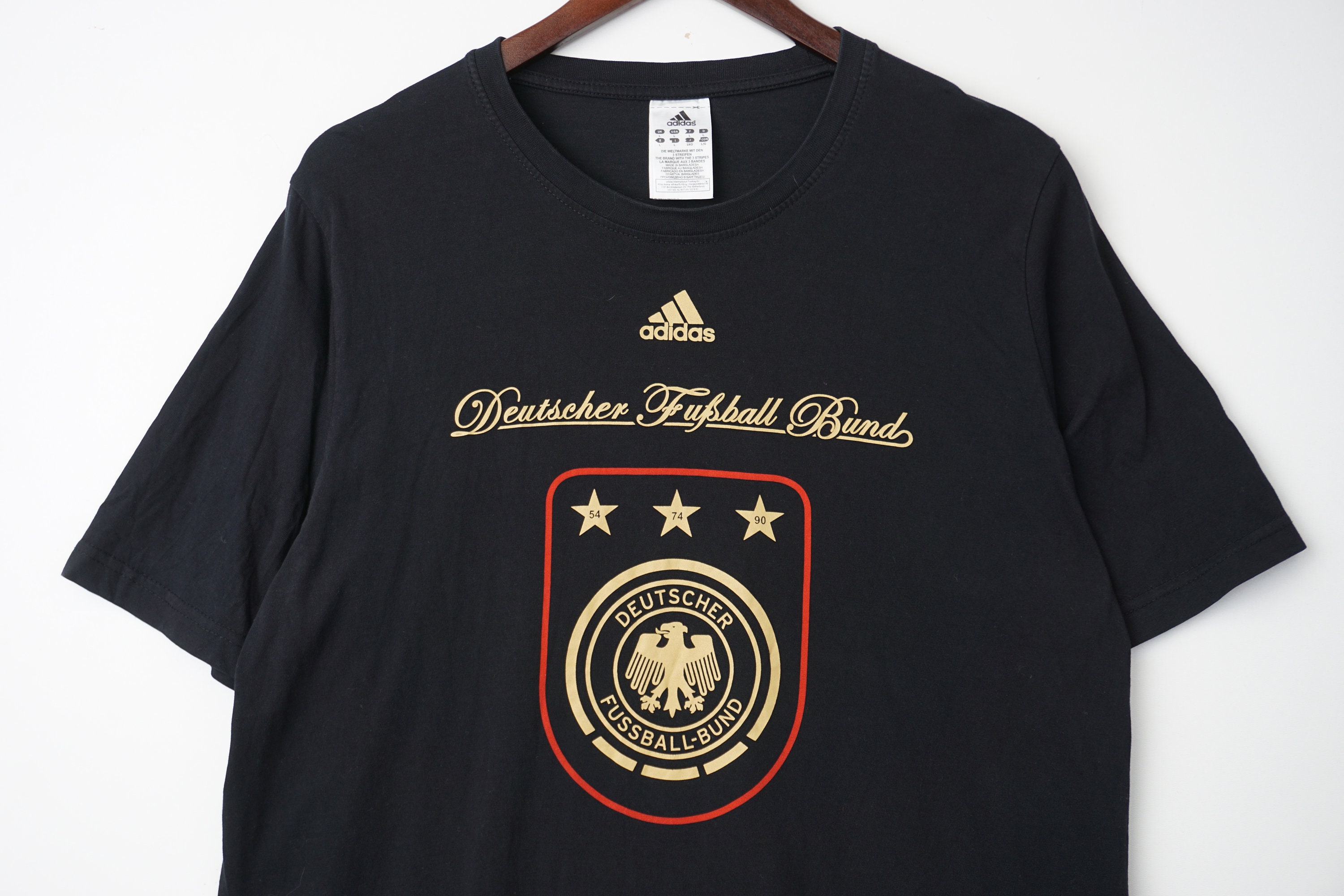 Vintage Adidas Germany Football Team T shirt Size L Cotton Etsy