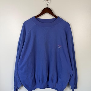 Adidas Vintage Sweatshirt Blue Size XL Oversized 90s Minimal