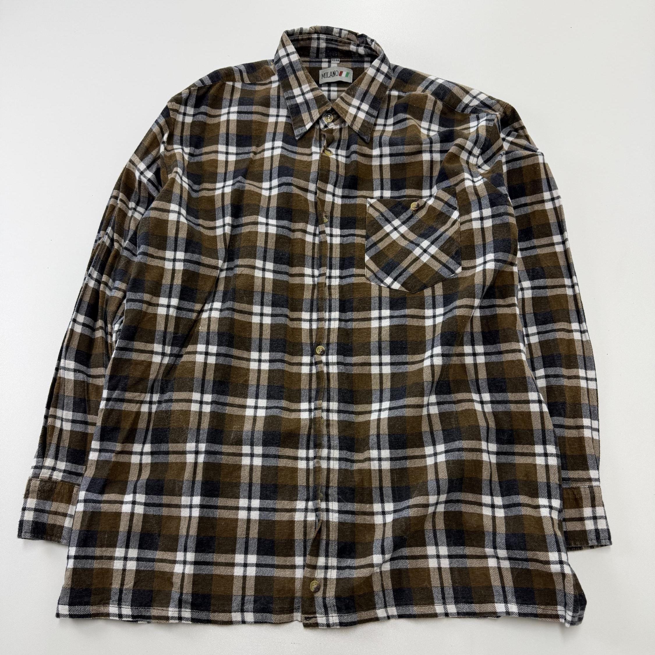 Vintage Shirt Size L, Retro 80s 90s Button Up Shirt, Classic Vintage Menswear, Casual Retro Shirt,