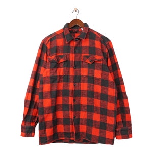 Vintage Long Sleeve Flannel Shirt Size L