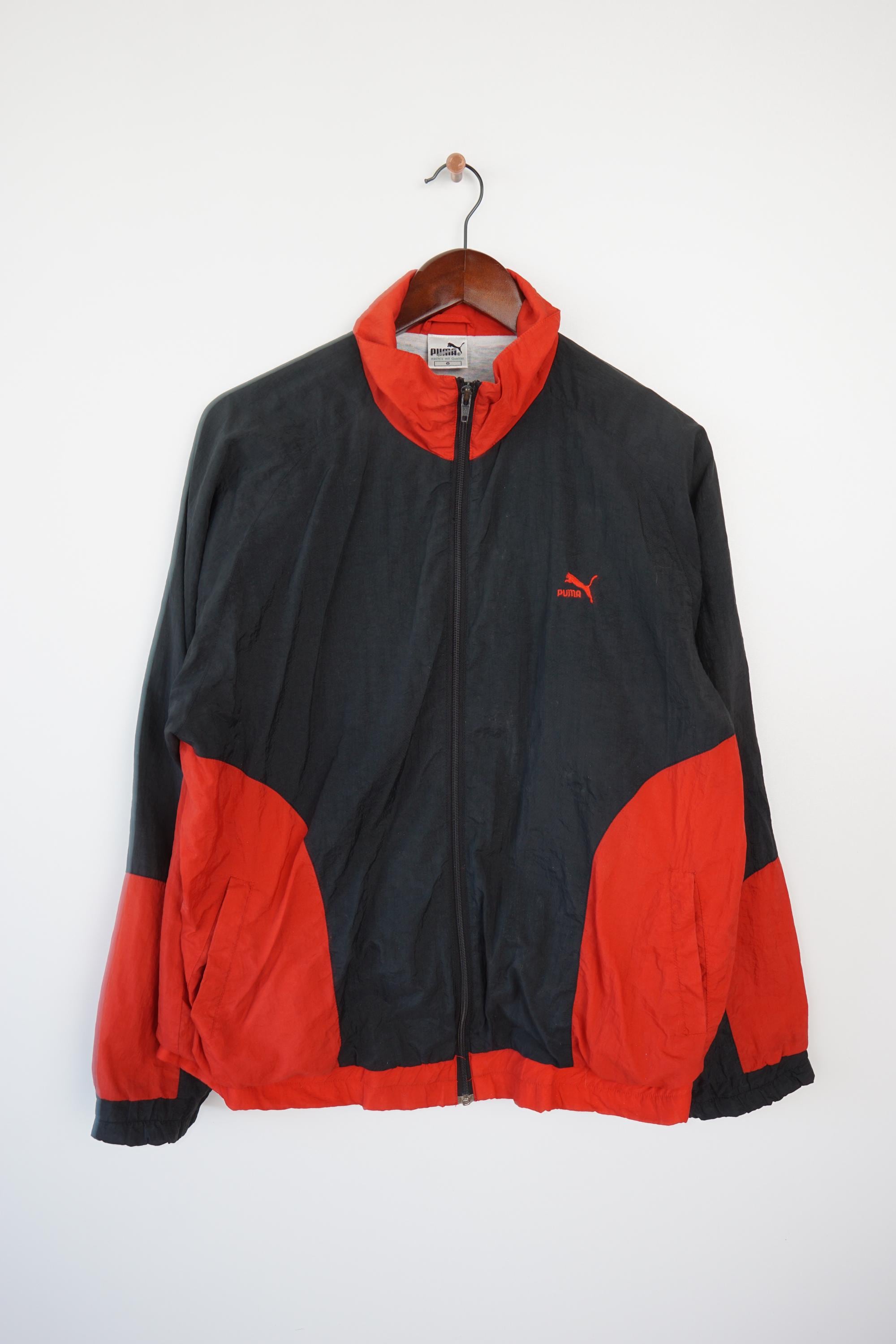 Vintage Puma Windbreaker Shell Jacket Size L - Etsy