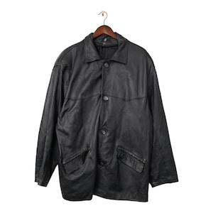 Vintage Leather Jacket Size XXL