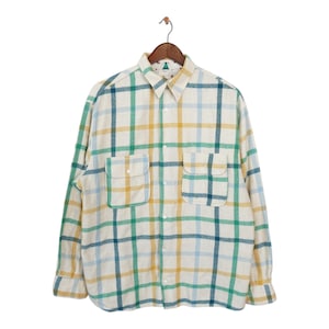 Vintage Long Sleeve Flannel Shirt Size L