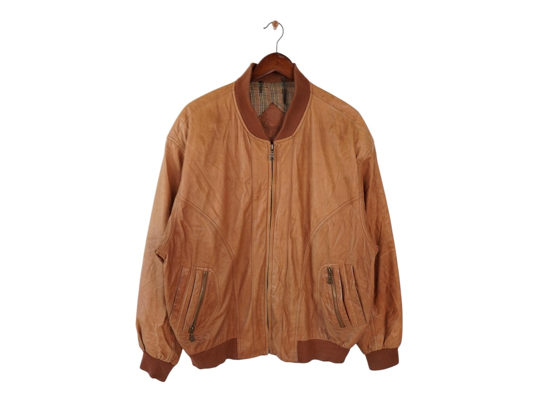 ジャケット・アウター 80s CAMEL TROPHY A-2 real leatherblouson REAL McCoy's A-2 Painted Flight Jacket 34 Brown Leather 39