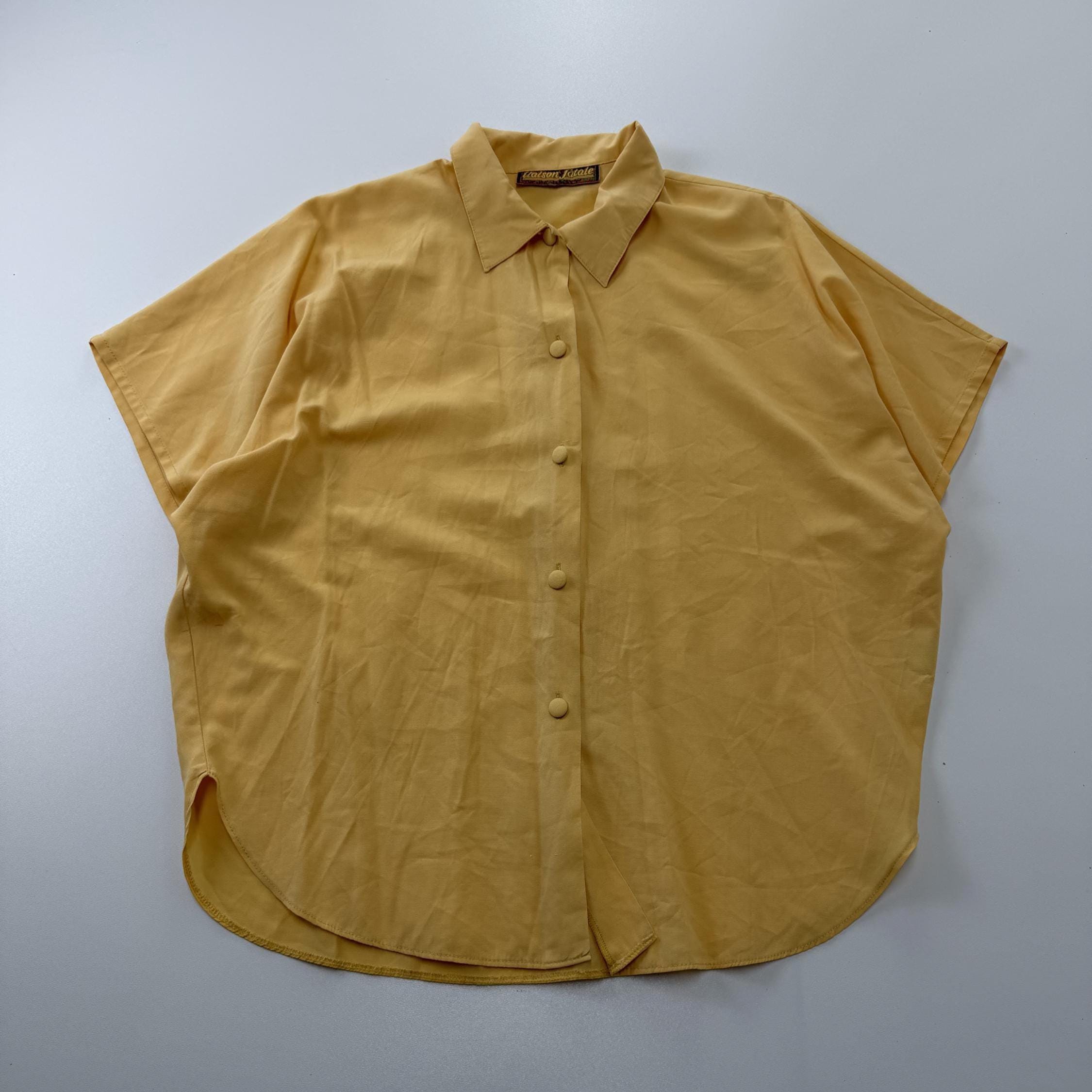 Vintage Shirt Size M, Retro 80s 90s Button Up Shirt, Classic Vintage Menswear, Casual Retro Shirt,