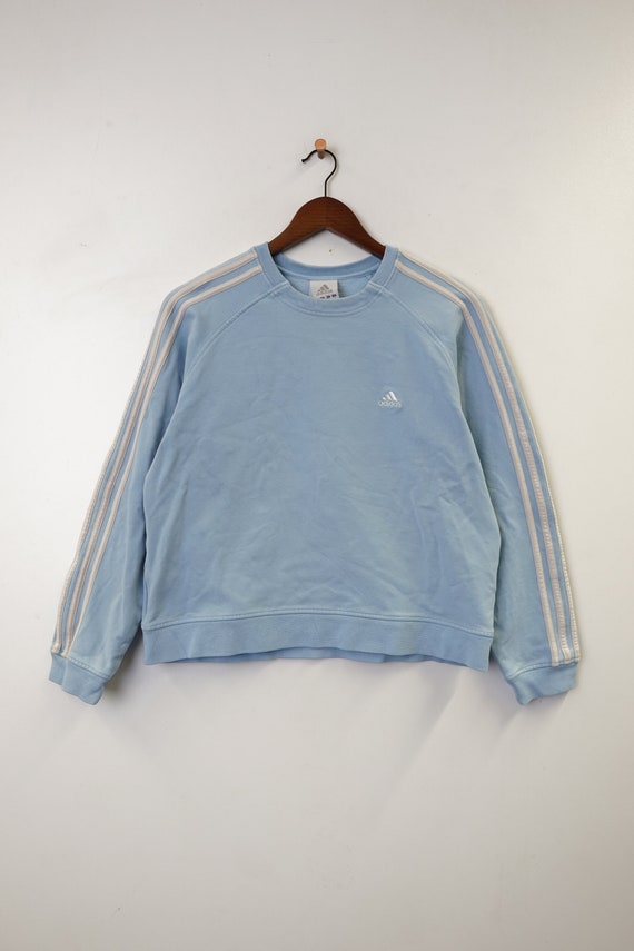 baby blue adidas sweatshirt