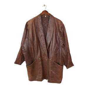 Vintage Leather Jacket Size L-XL