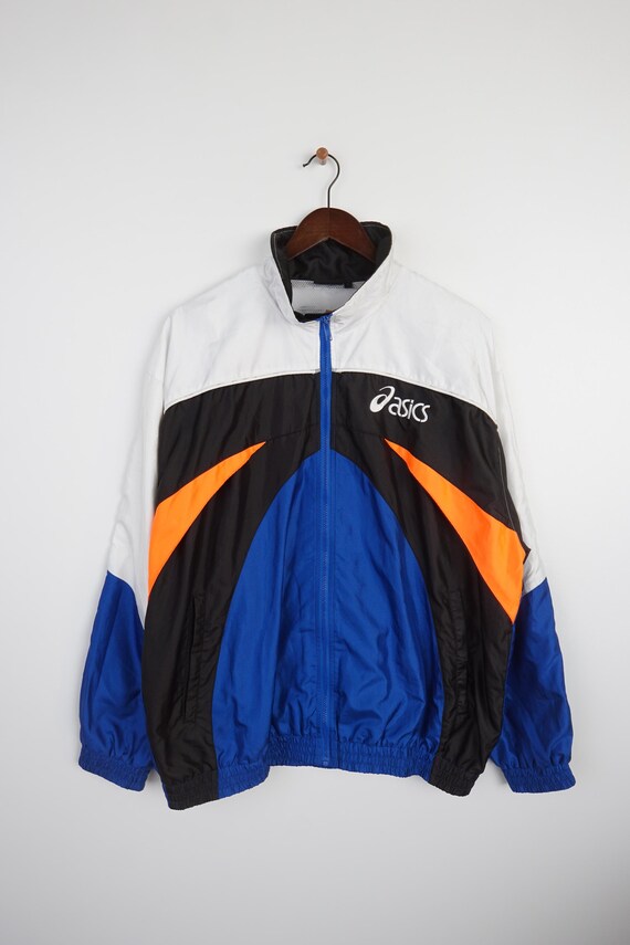 Vintage Asics Windbreaker Shell Jacket Size L - Etsy