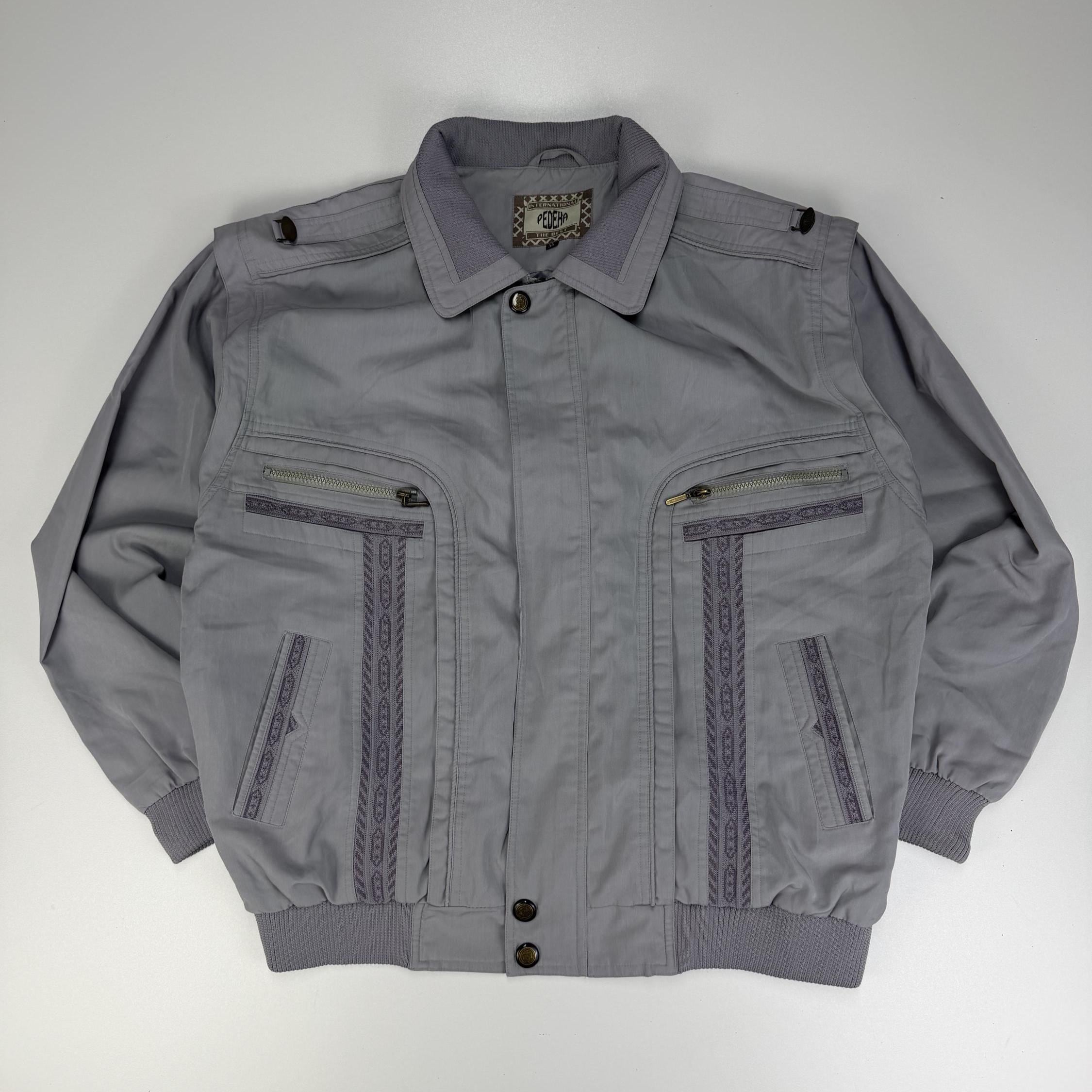 Vintage Bomber Jacket Size XL, Retro Flight Jacket, 90s Oversized Streetwear, Classic Ribbed Hem