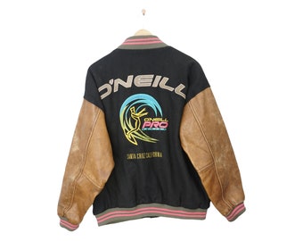 Rare Vintage O'Neill Bomber Leather Jacket Size M-L