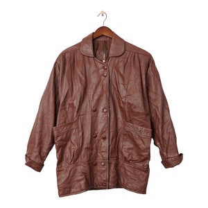 Vintage Leather Jacket Size L
