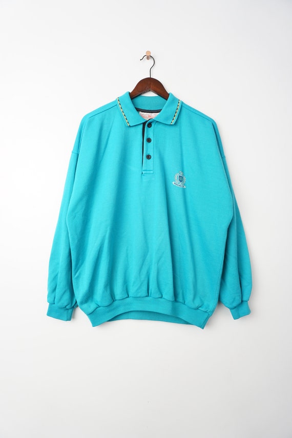 Collared cheap pullover sweatshirt