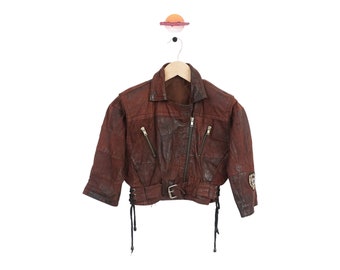 Vintage Leather Jacket Size - Kids 3Y