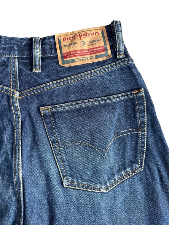 Jeans DIESEL Pour Homme - Taille W38 L30, Coupe Droite, Bleu - Occasion En Parfait état