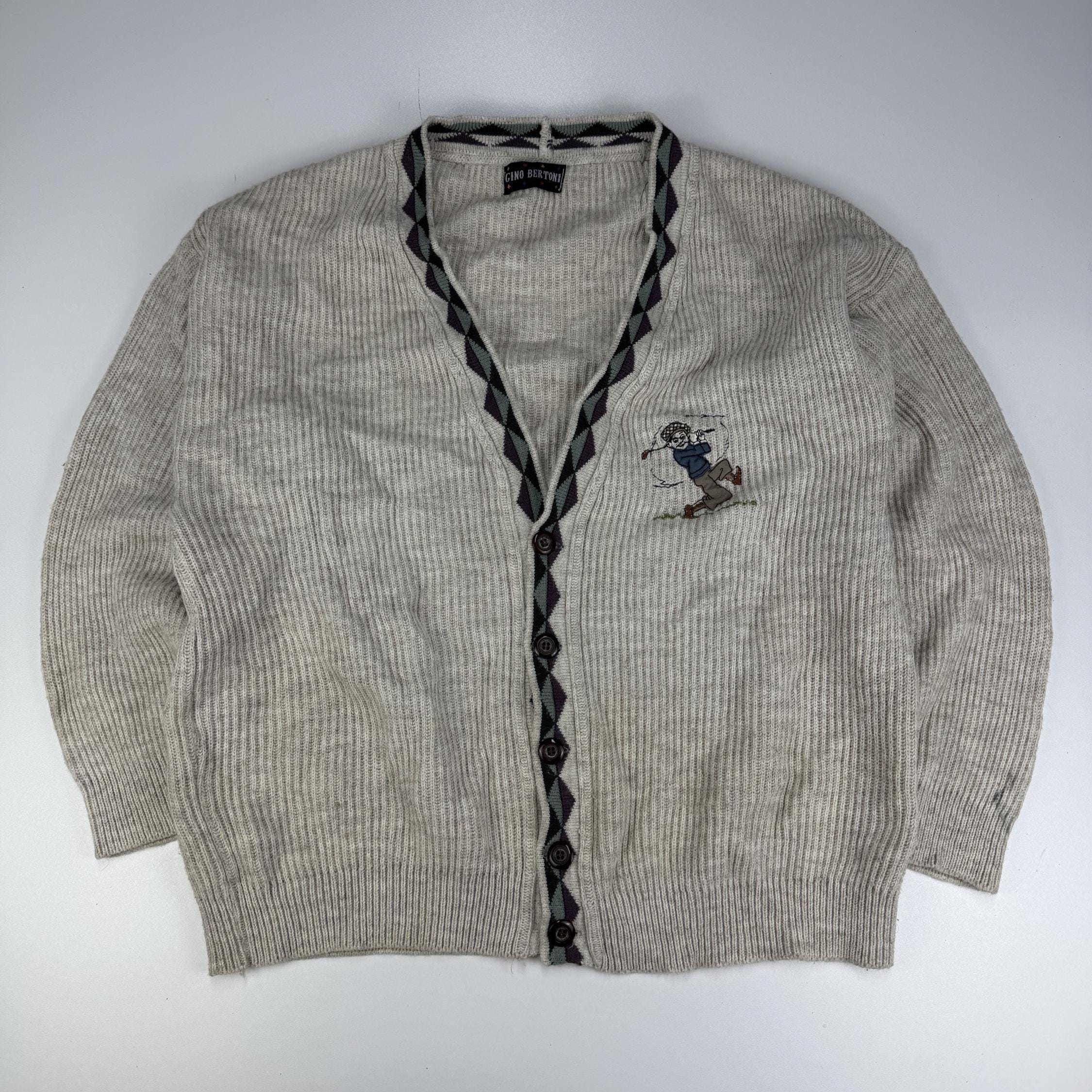 Vintage Knit Sweater Size L, Retro Strickpullover, Classic Vintage Knitwear, 90s Inspired Casual