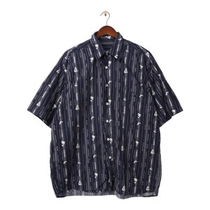 Vintage Kurzarm Sommer Hemd Größe XL