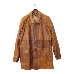 Vintage Camel Collection Men's Leather Jacket XL Genuine Vintage Camel Collection Men's Leather Jacket XL Genuine