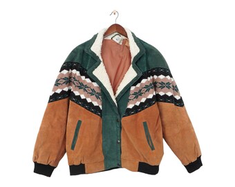 Seltene Vintage Navajo Aztec Jacke Größe S-M