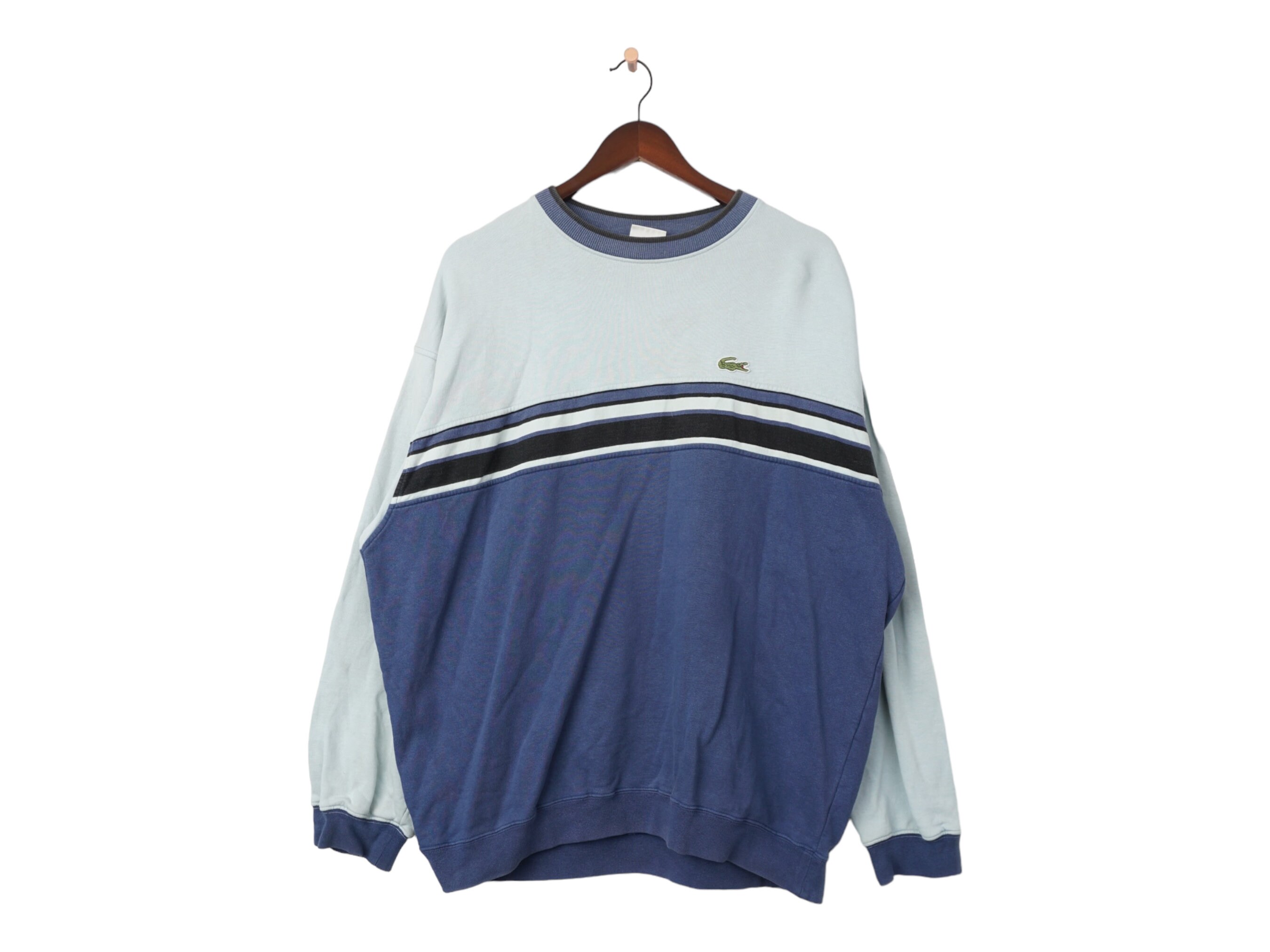 Lacoste sales striped sweatshirt