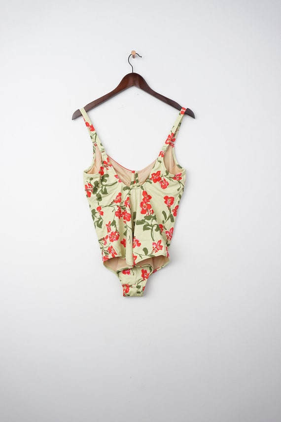 Vintage Triumph Floral Swimsuit Size 44 D - Etsy