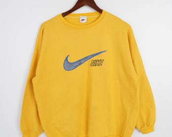 Vintage Nike Sweatshirt Pullover Y2K Streetwear Oversized Crewneck Jumper Men Size M