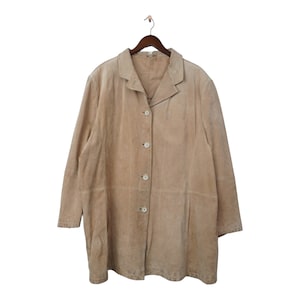 Vintage Suede Leather Jacket Size XL