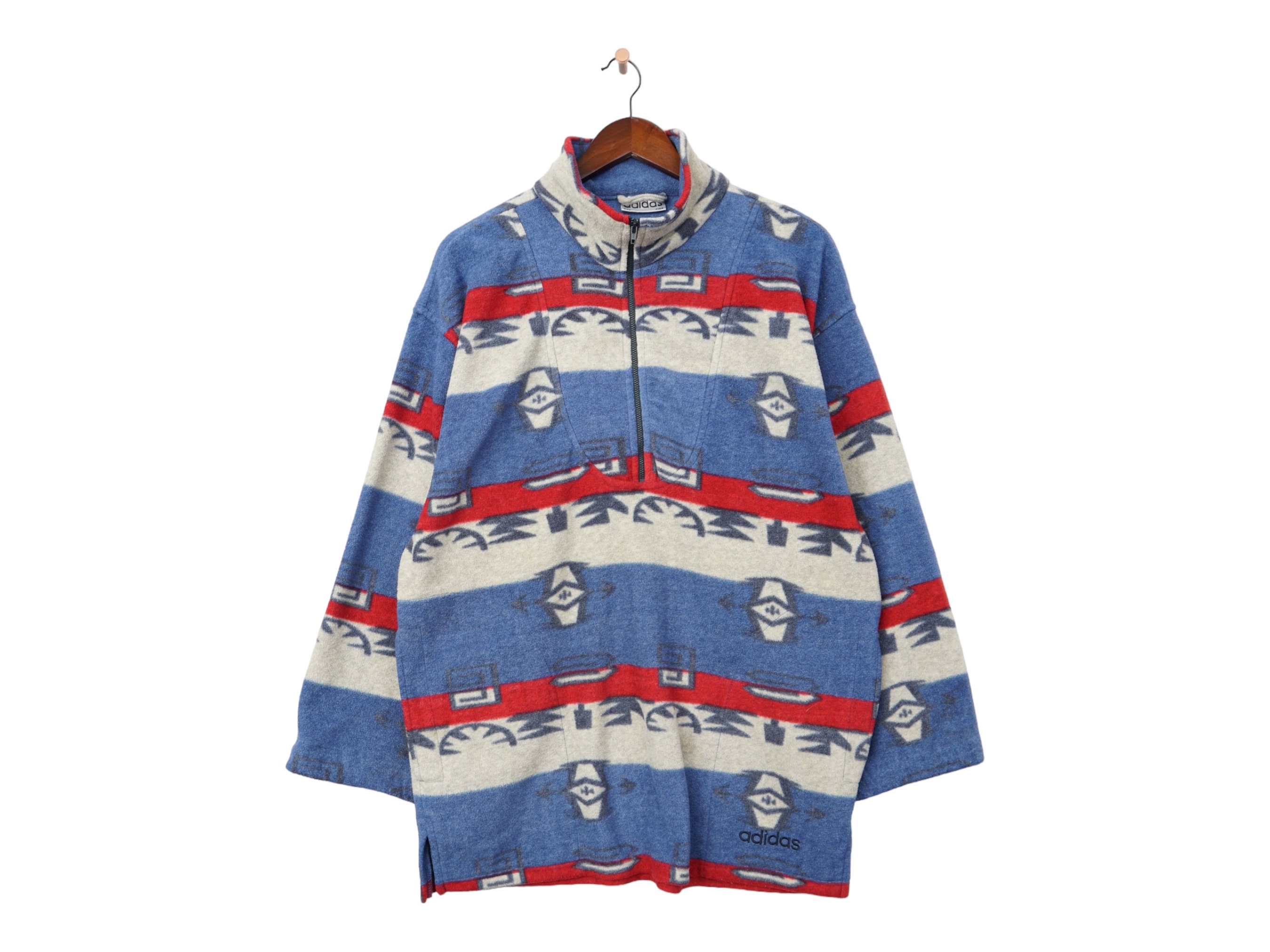 Engineered garments long cheap sleeve navajo knit hoodie