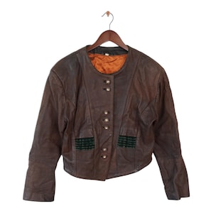 Vintage Leather Jacket Size M