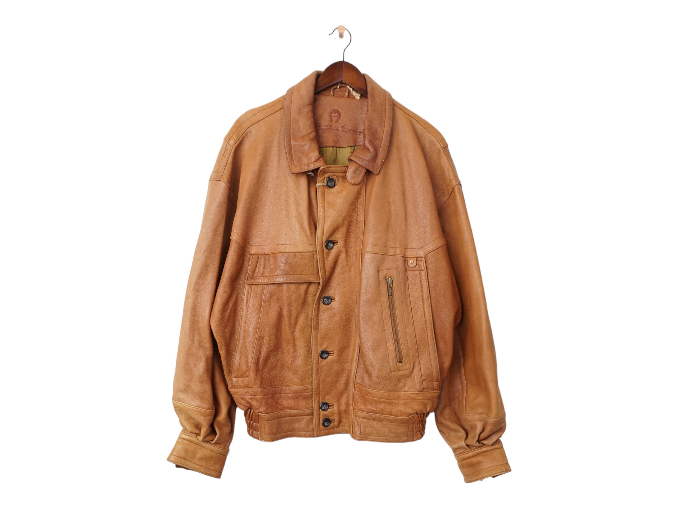 OLD vintage leather jacket FRANCE 短丈 Rare 50s 60s Langlitz Columbia Leather Jacket Petite Ladies Large