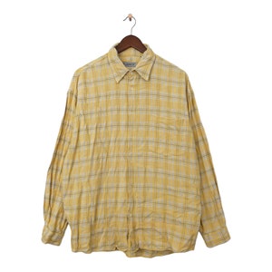 Vintage Lerros Long Sleeve Flannel Shirt Size L