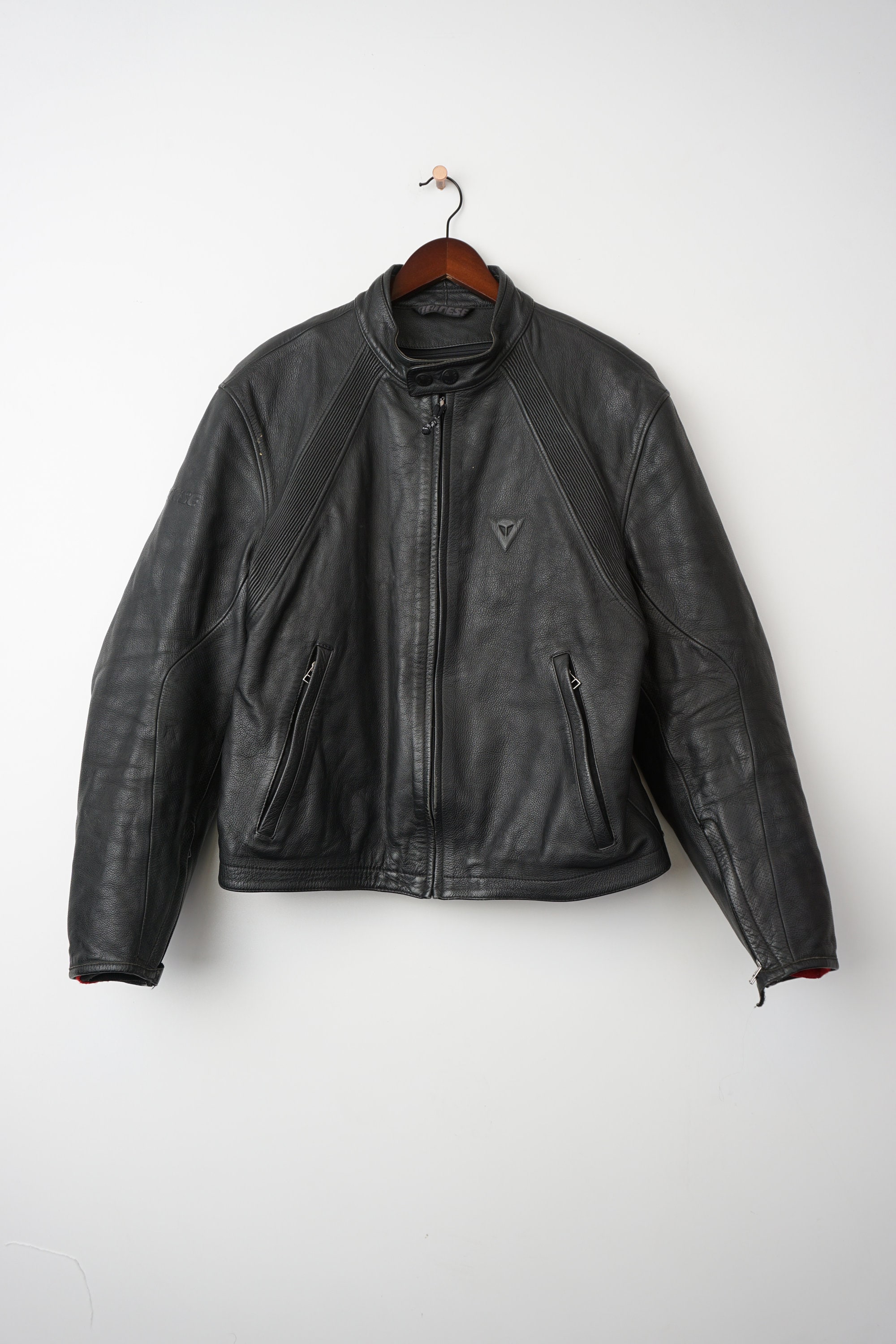 Vintage Heavy Black Leather Dainese Biker Jacket Size M - Etsy Vintage Heavy Black Leather Dainese Biker Jacket Size M - Etsy