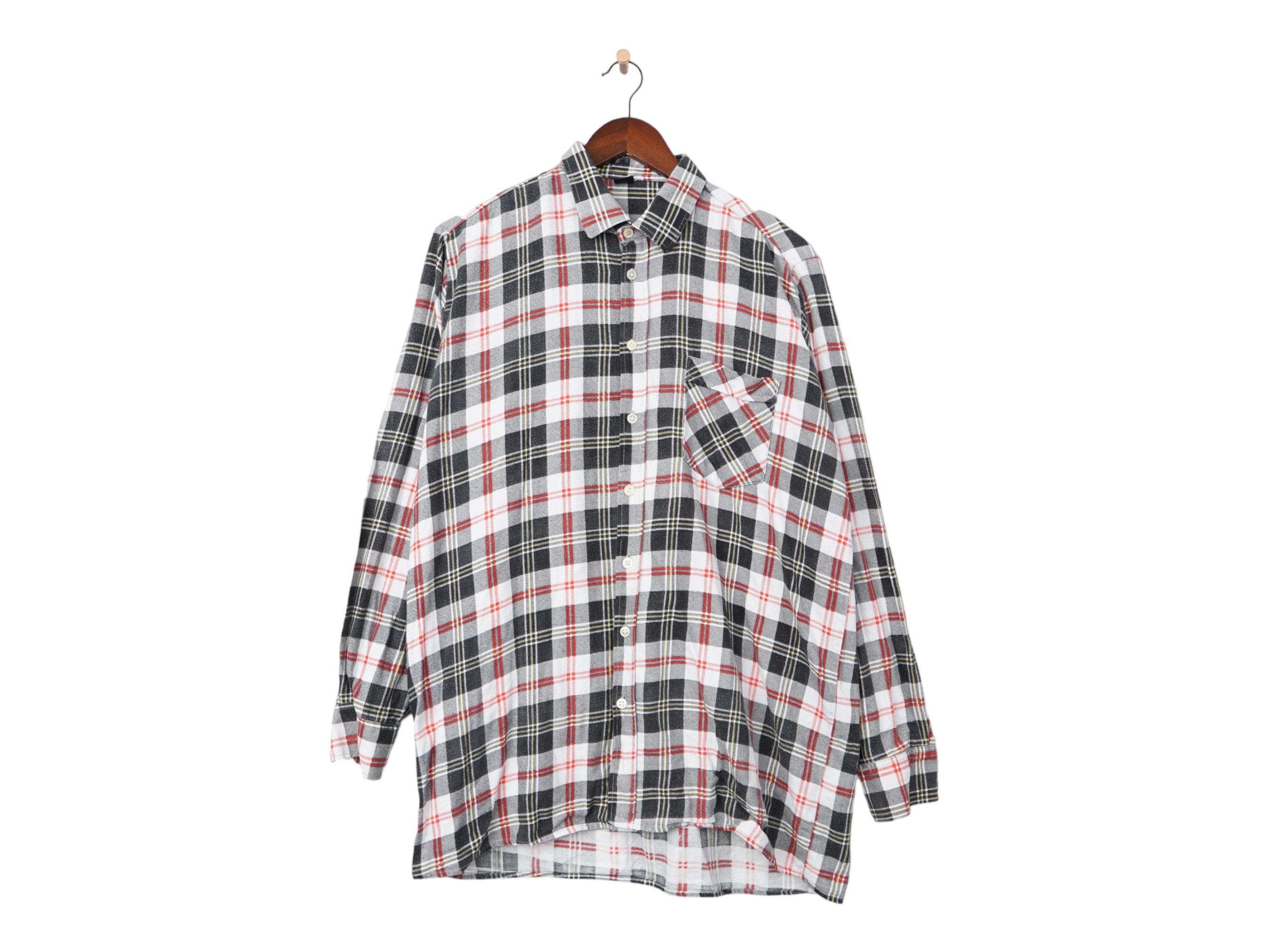 Vintage Long Sleeve Flannel Shirt Size L - Etsy Vintage Long Sleeve Flannel Shirt Size L - Etsy