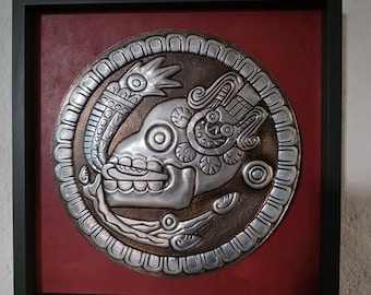 History Aztec Maya Artifact Carved Tezcatlipoca Sculpture Statue