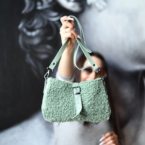 Fluffy crossbody bag hotsell