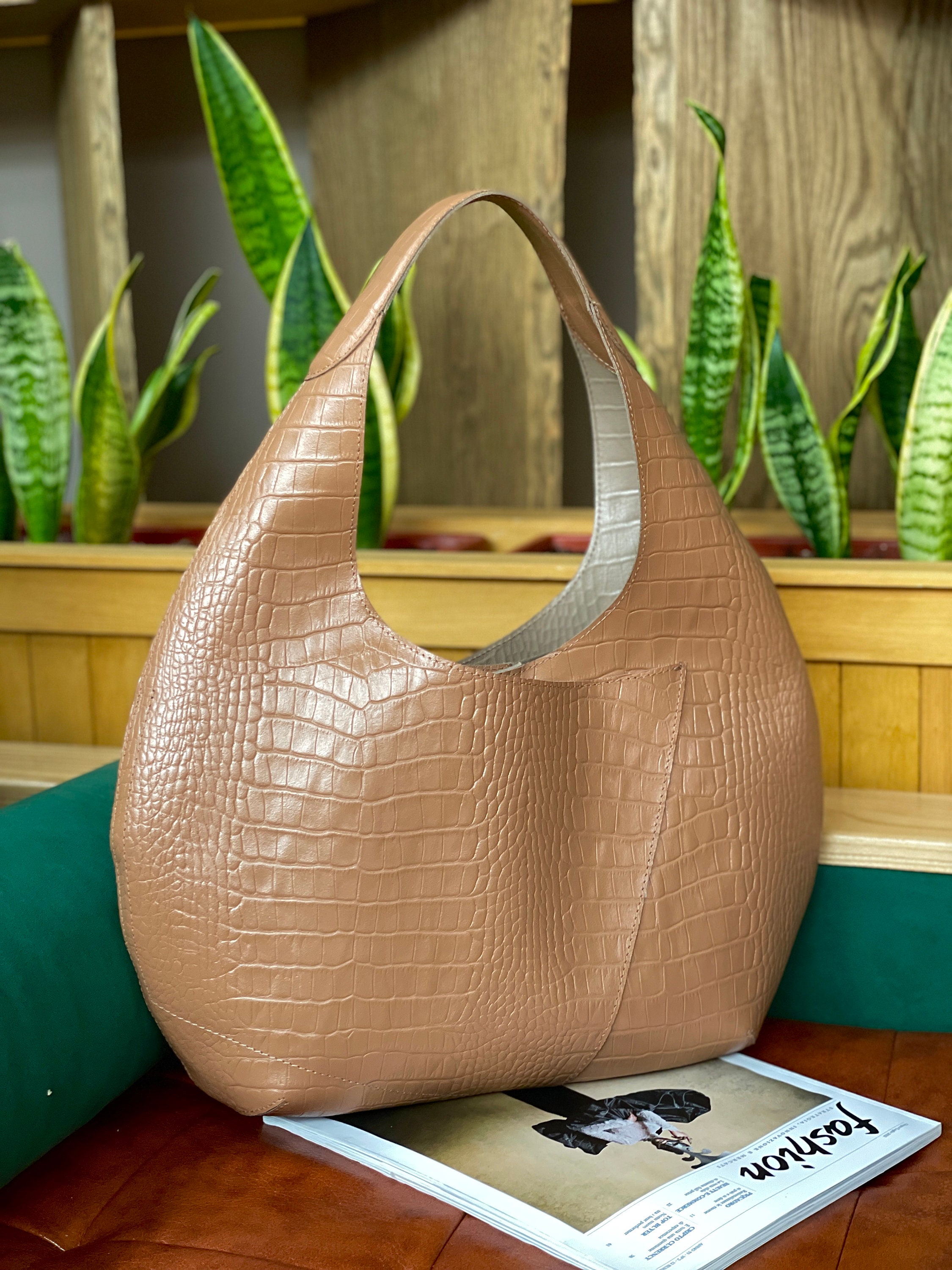 Unique leather top tote bags