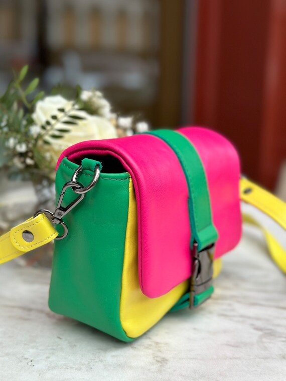 Italy Genuine Leather Crossbody Bag Designer Crossbody Bag Small Make up Bag Small Shoulder Bag Mini Crossbody Bag Vintage Bag Etsy Ireland