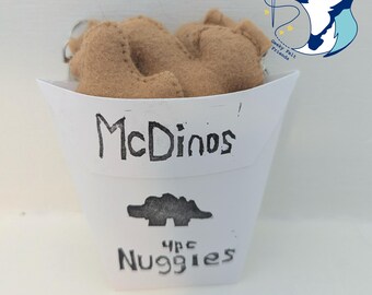 Dino nugget keychains set 4pc Dino Nuggies